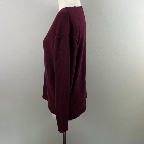 NWOT SWEET ROMEO Burgundy Deep Red Super Soft Crew Neck Sweater‎ (S) - Picture 4 of 8